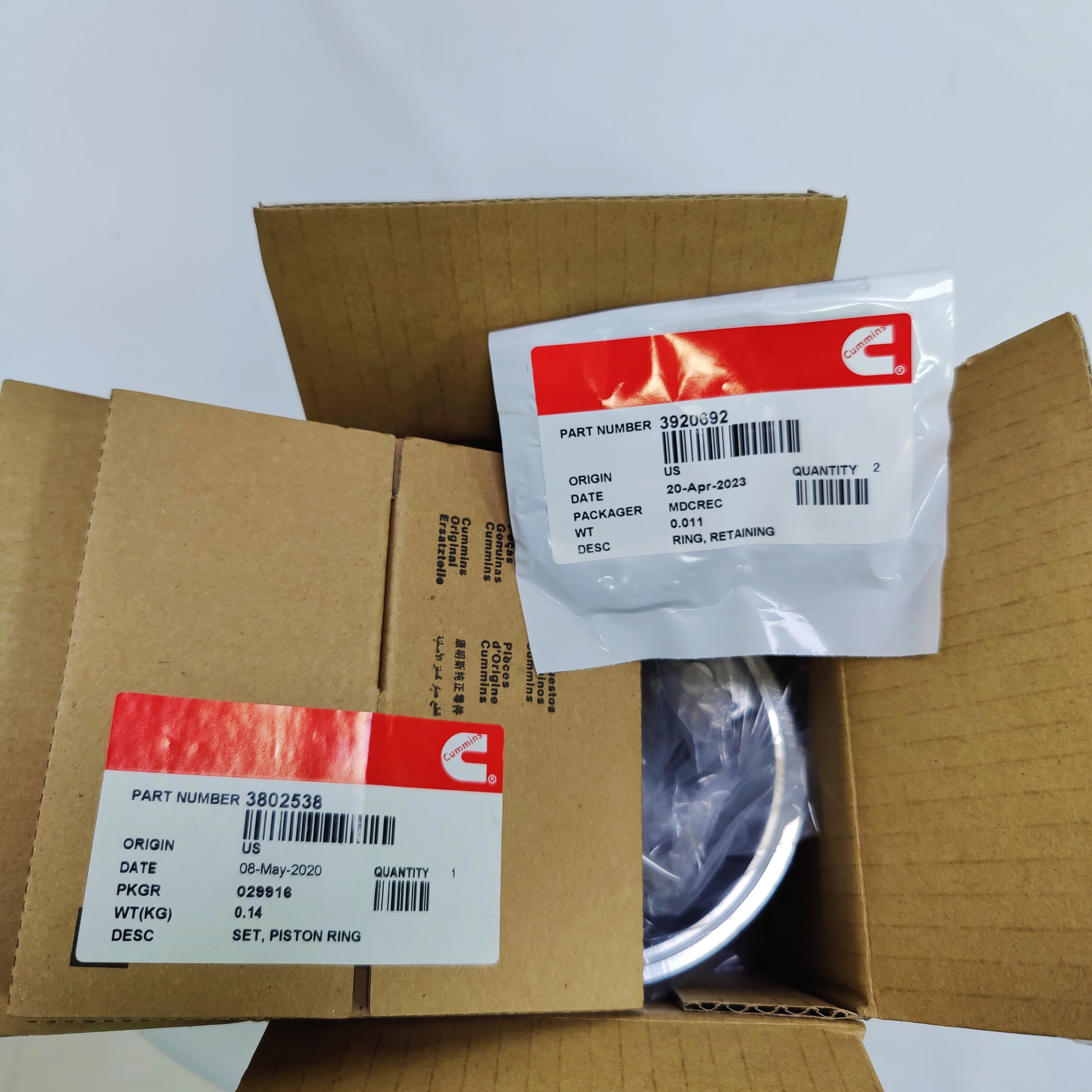 Kits de pistons de moteur Cummins Qsb5.9